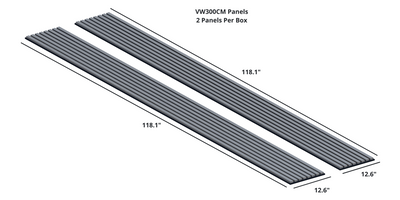 VW Acoustic Slat Panels - Grey Oak