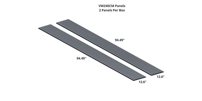 VW Acoustic Slat Panels - Grey Oak