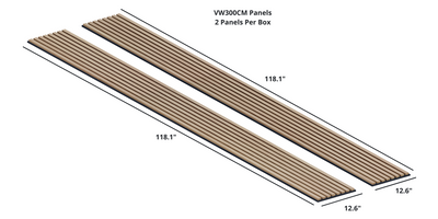 VW Acoustic Slat Panels - White Oak