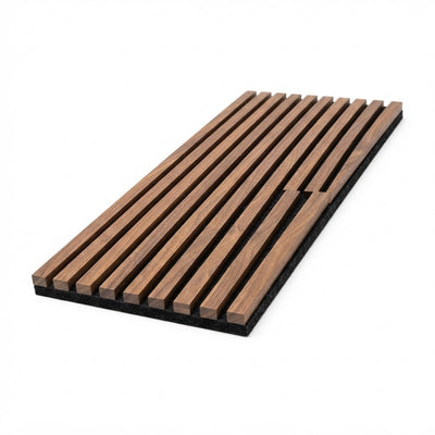 Buckhead XL Walnut Acoustic Wall Panel — 106 × 12.6 in