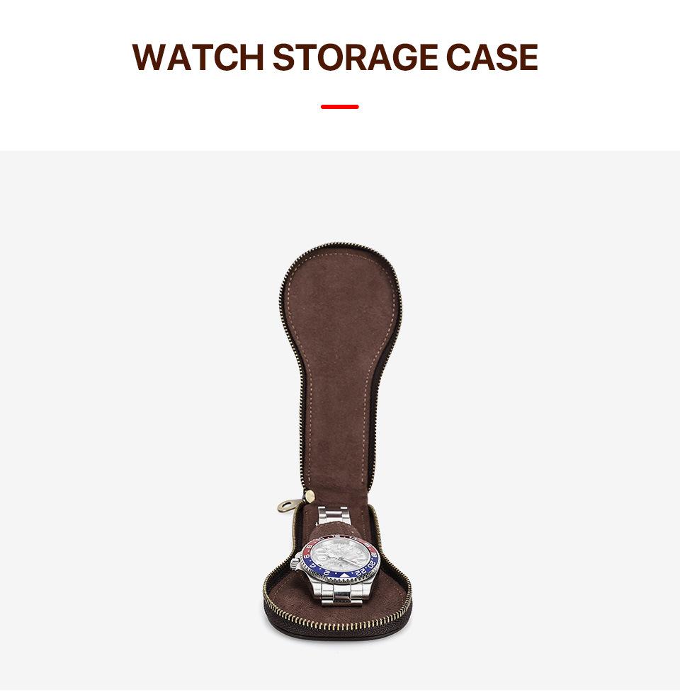 Bravano Voyager Leather Watch Case