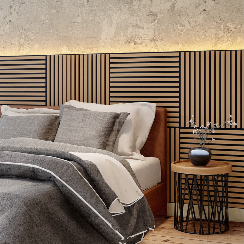 VW60 Acoustic Slat Panels - White Oak