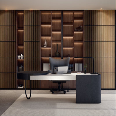 VW60 Acoustic Slat Panels - White Oak