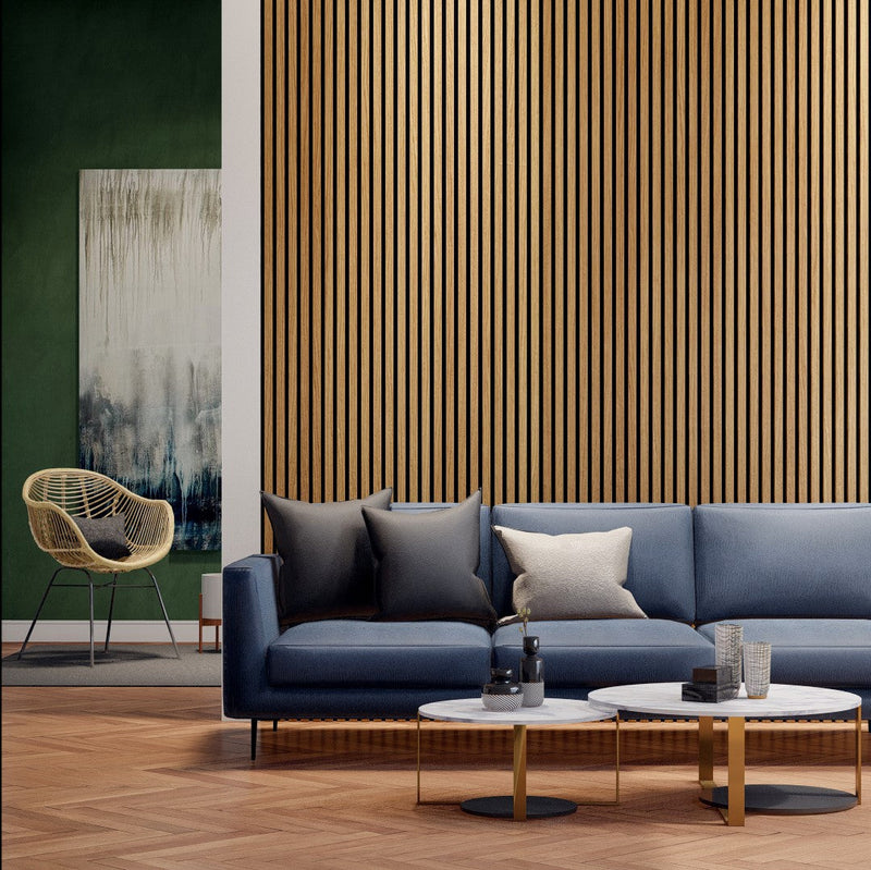 VW Acoustic Slat Panels - White Oak